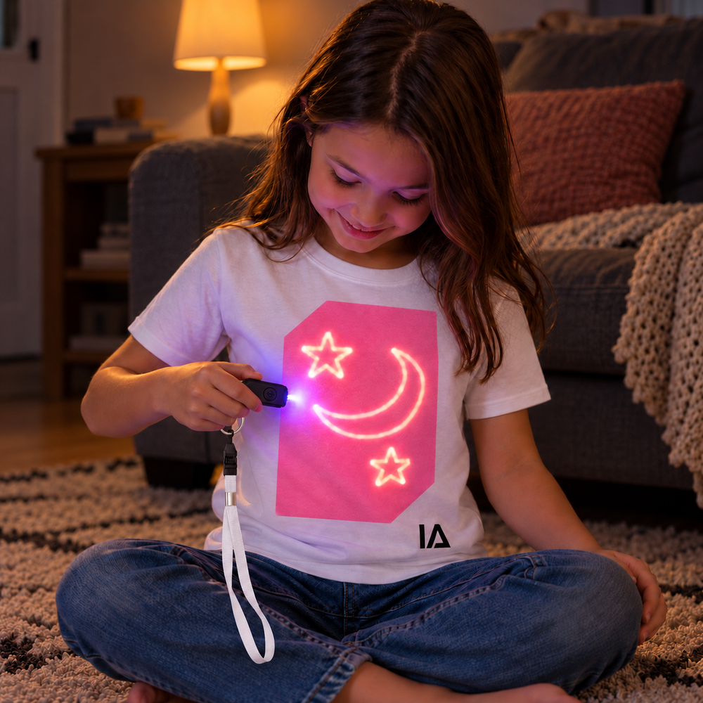 Kids Interactive Glow In The Dark T-shirt