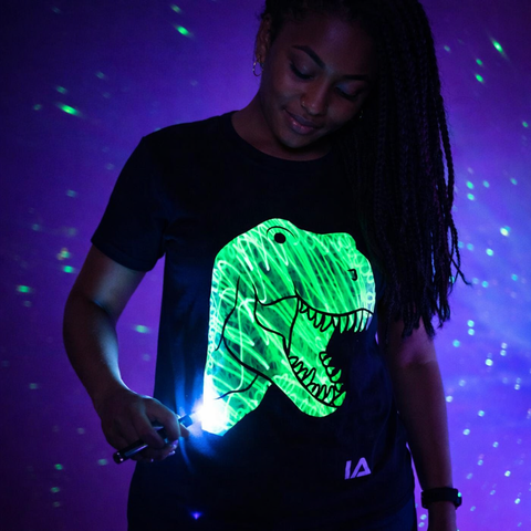 Kids Interactive Glow T-Shirt - Dinosaur