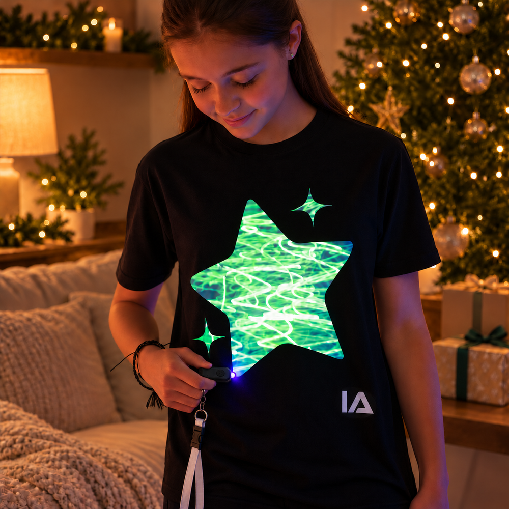 Kids’ Reindeer Glow in the Dark Christmas T-Shirt