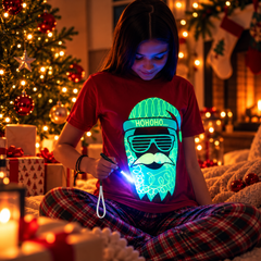 Cool Santa Interactive Glow T-Shirt - Christmas Edition