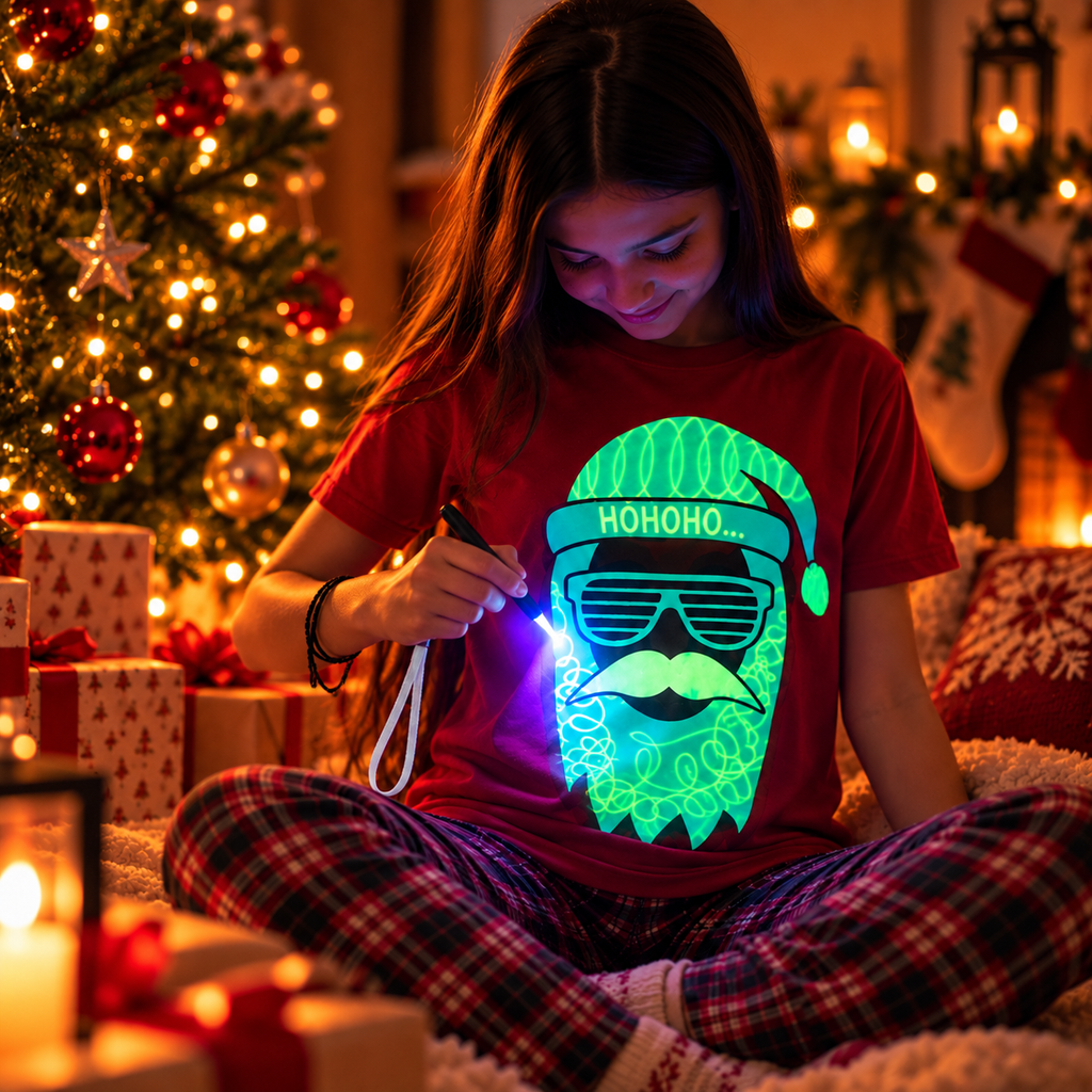 Cool Santa Interactive Glow T-Shirt - Christmas Edition