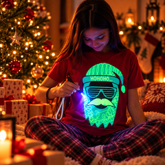 Cool Santa Interactive Glow T-Shirt - Christmas Edition