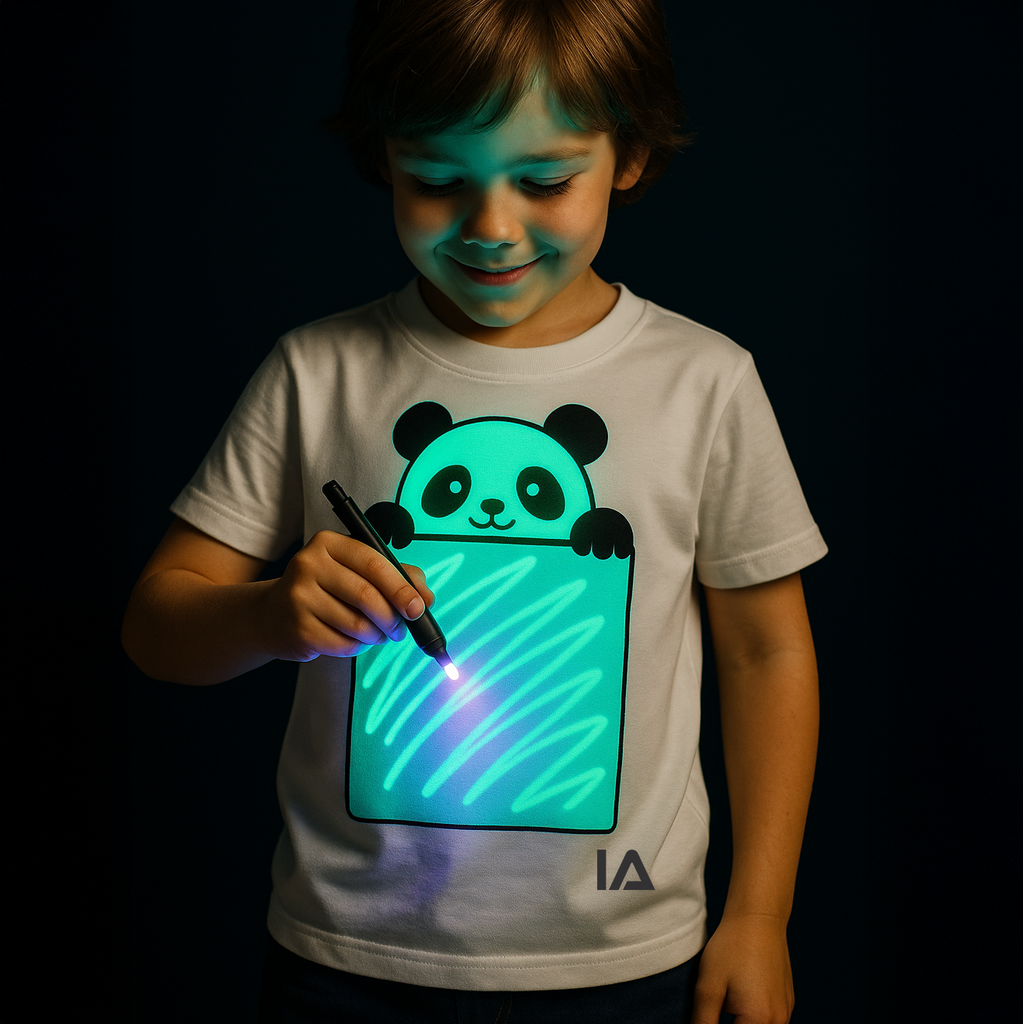 Kids Interactive Glow T-Shirt - Panda