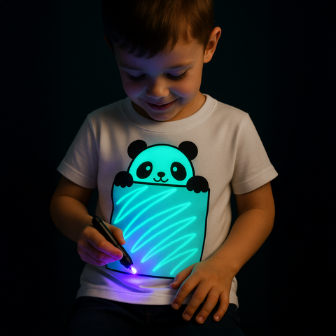 Kids Interactive Glow T-Shirt - Panda