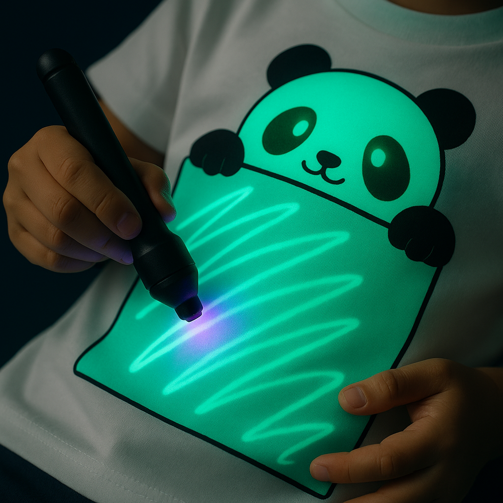Kids Interactive Glow T-Shirt - Panda