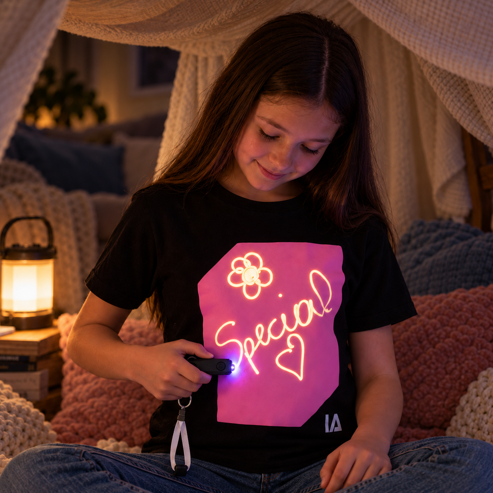 Kids Interactive Glow In The Dark T-shirt