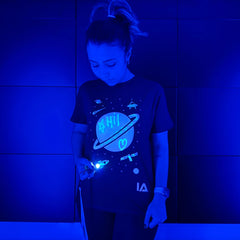 Kids Interactive Glow T-shirt - Outer Space