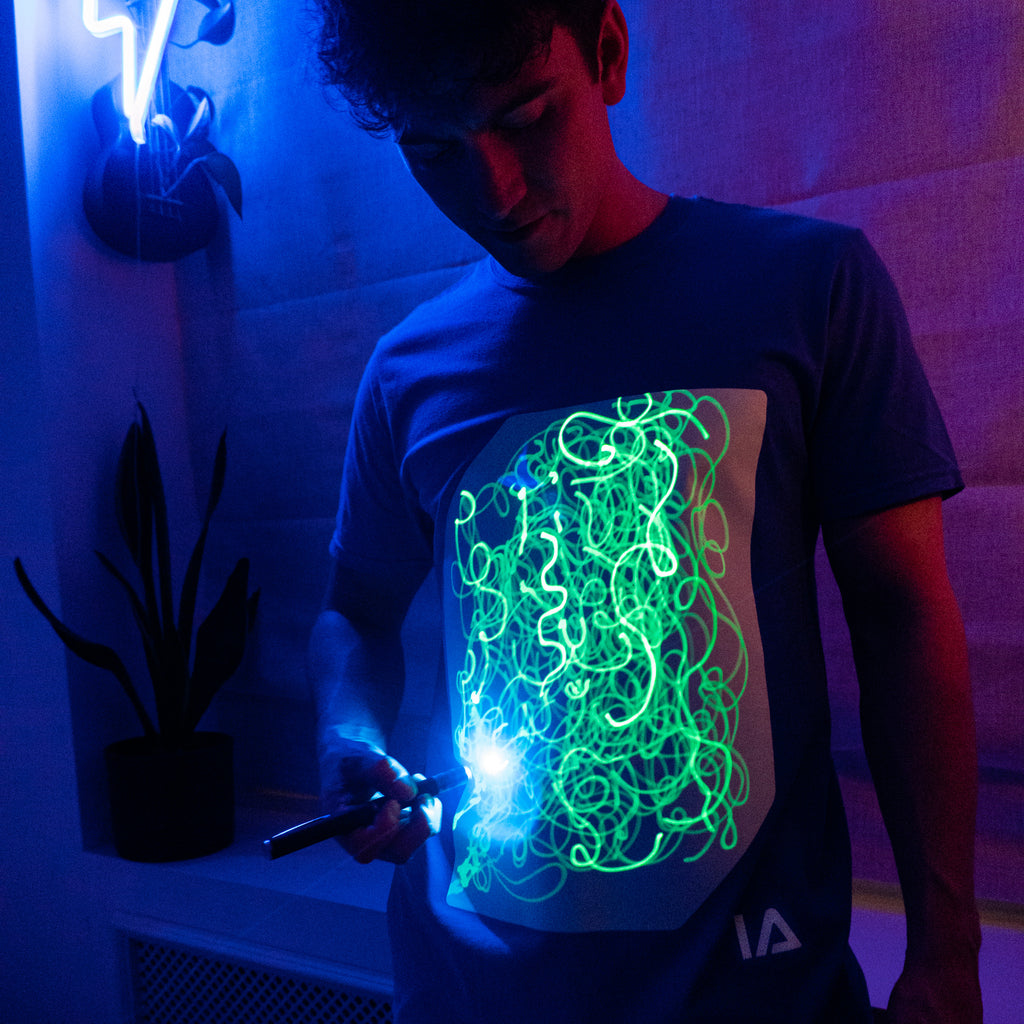 Imran potato glow in the dark all over print T-shirt