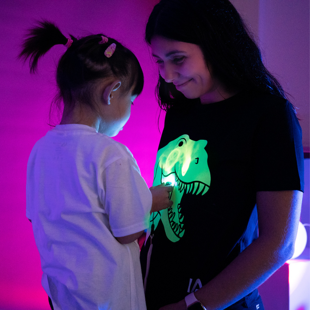 Kids Interactive Glow T-Shirt - Dinosaur