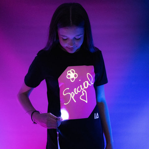 Illuminated Apparel  Interactive Glow T-shirt As seen on Dragons' Den