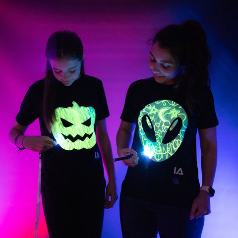 Alien Head Interactive Glow In The Dark T-Shirt