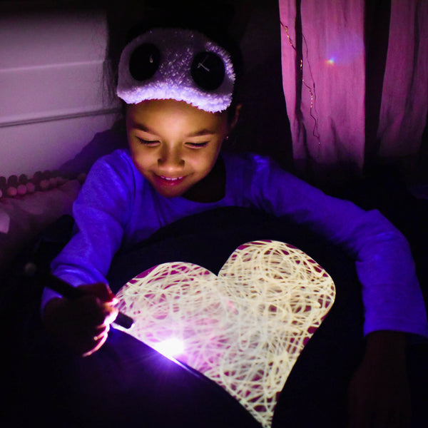Illuminated Apparel Glow Sketch Interactive Glow in The Dark Pillowcase  (Dream Cloud)