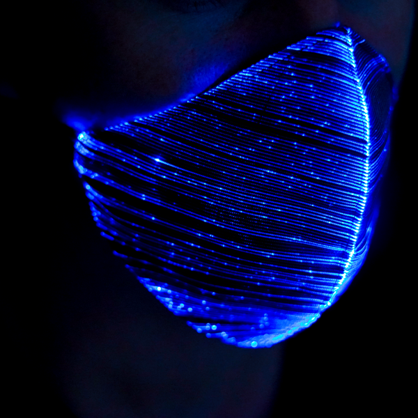 Light Up Fibre Optic Face Mask - Reusable