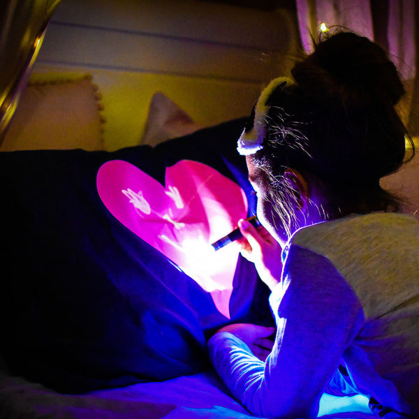 Glow Sketch Pillowcase | Love Heart