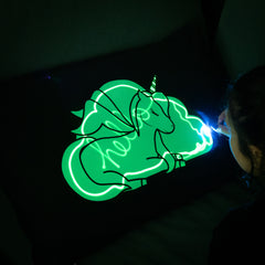 Glow Sketch Pillowcase - Unicorn