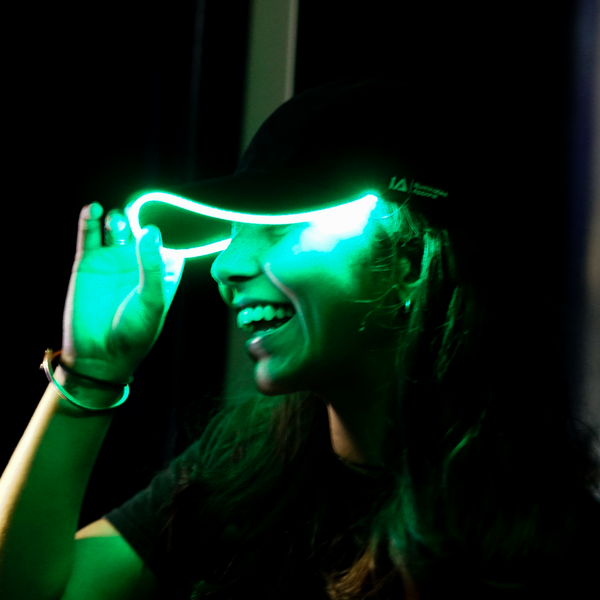 Adult LED Light Up Baseball Cap in Green
