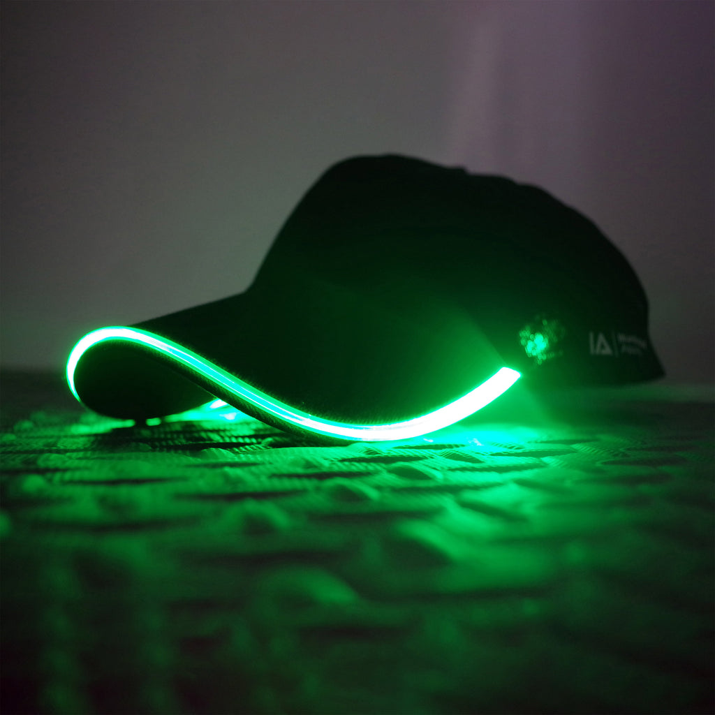 Adult LED Light Up Baseball Cap in Green