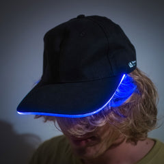 Adult LED Light Up Baseball Cap in Blue