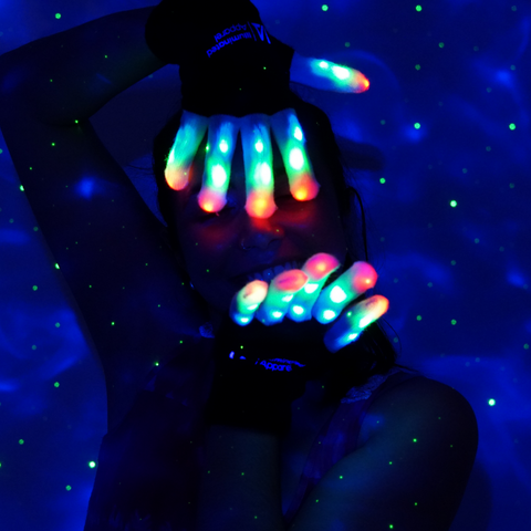 Gloves that hot sale light up