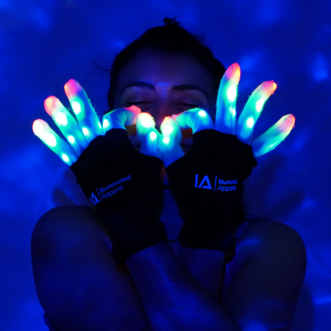 Kids LED Light Up Flashing Gloves