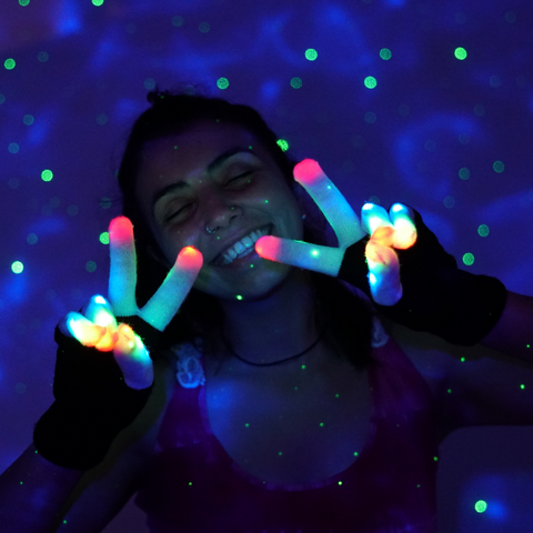 Kids LED Light Up Flashing Gloves