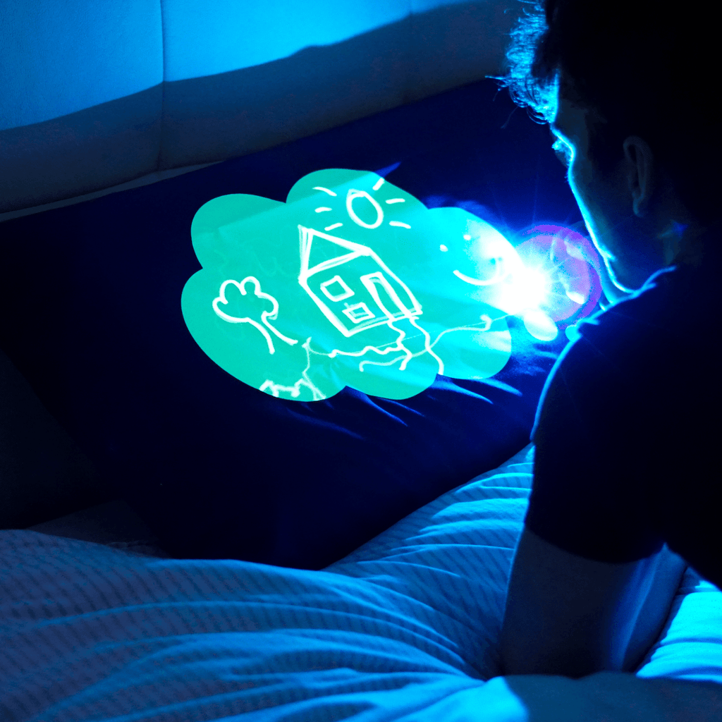 Glow Sketch Pillowcase – Dream Cloud | Draw With Light