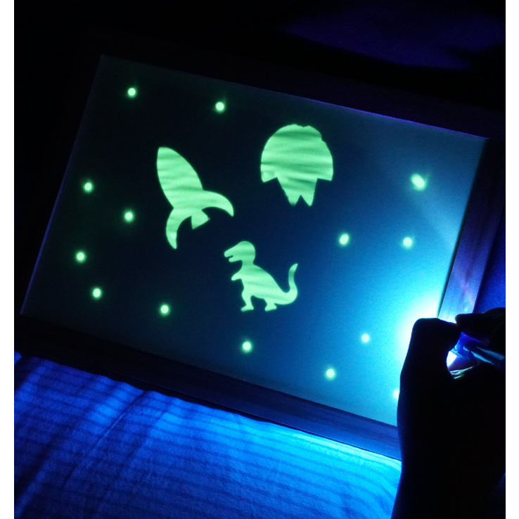 Light Drawing Board for Kids, Glow in Dark Painting Developing Luminescent  Doodle Board for Kids Art 