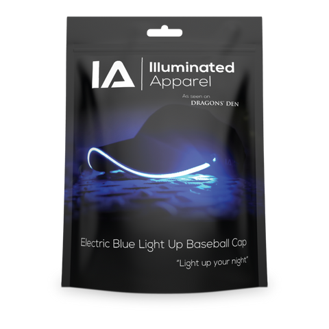 Blue Caps Led Adult LED Light Up Baseball Cap in Blue | Illuminated Apparel